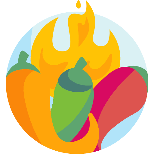 Jalapeno vegetable flame fire icon