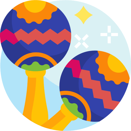 Maracas pairs musical instrument music and multimedia icon