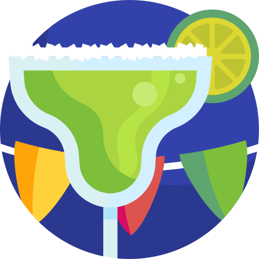 Margarita glass alcohol mexican icon