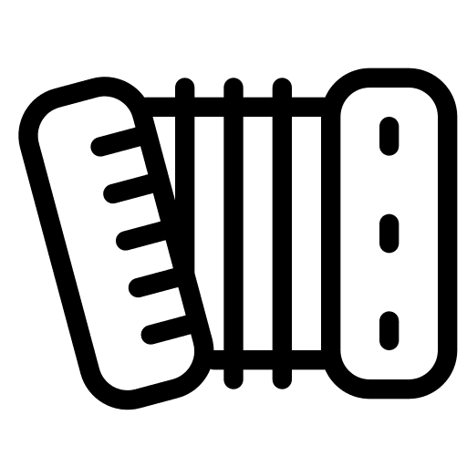 Accordion cultures music and multimedia orchestra icon