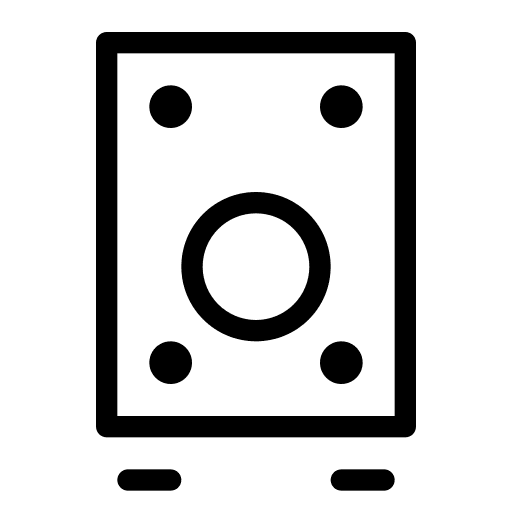 Loudspaker gadget loudspeaker box hearts icon