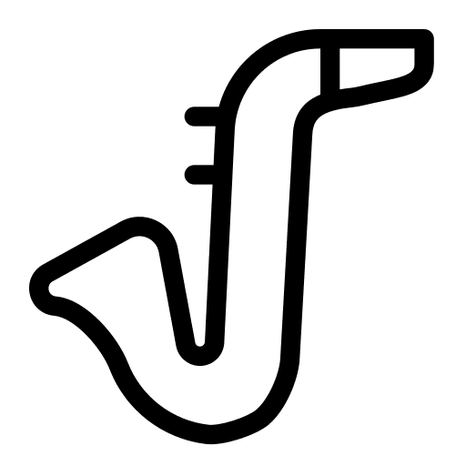 Saxophone jazz musical instrument saxophone icon