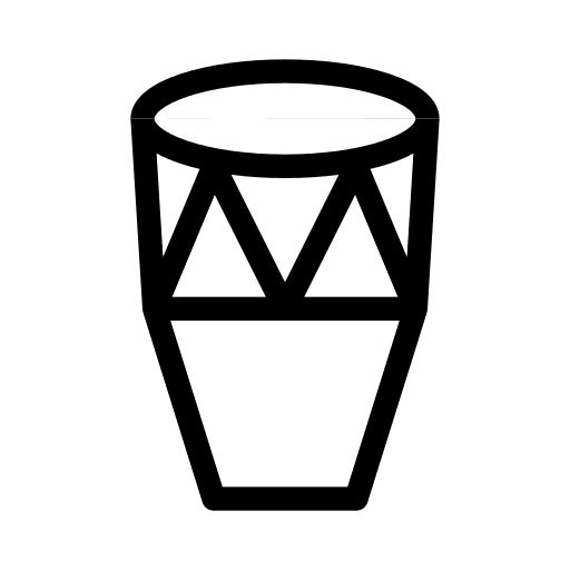 African orchestra percussion instrument kettledrum icon