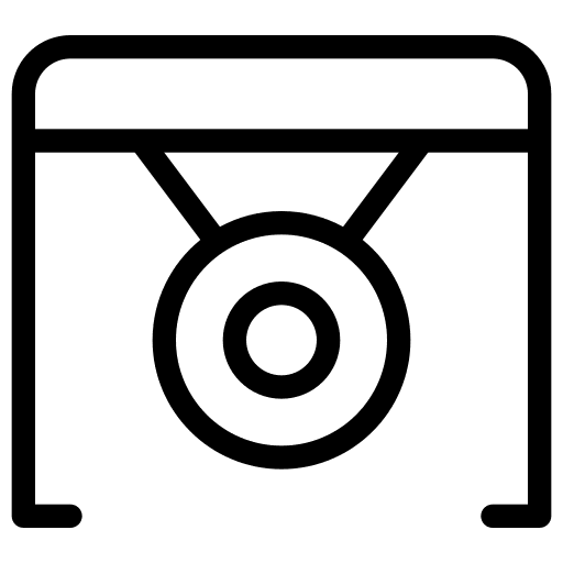 Gong musical music instrument icon