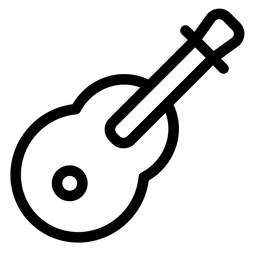 Guitar music orchestra musical instrument icon