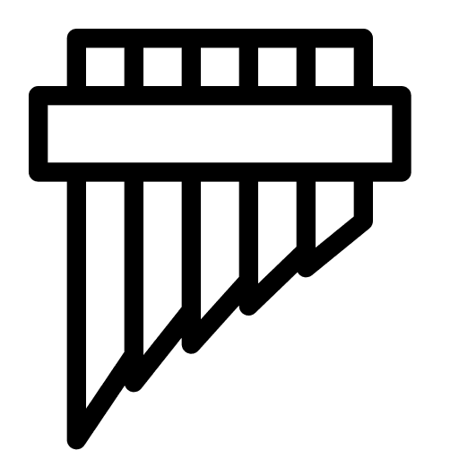 Music flute panpipe orchestra icon