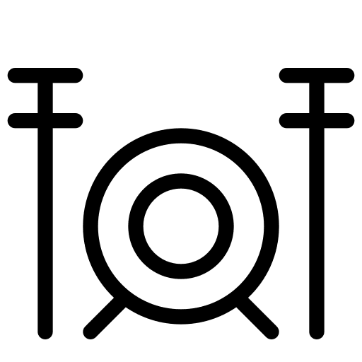 Music instrument drum set musical instrument drumstick icon