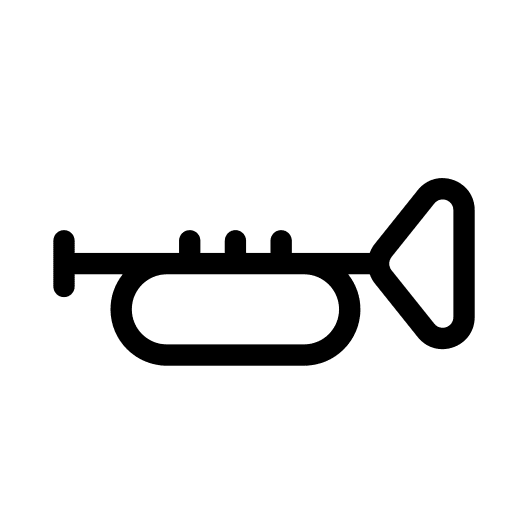 Trumpets jazz wind instrument musical instrument icon