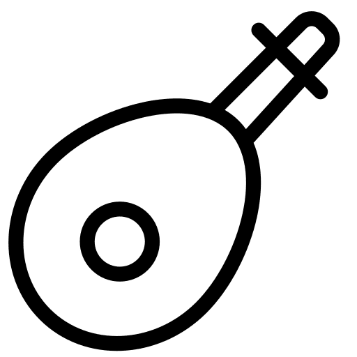 Ukulele orchestra music string instrument icon