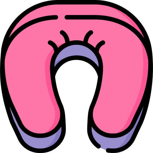 Neck pillow rest comfortable confort icon