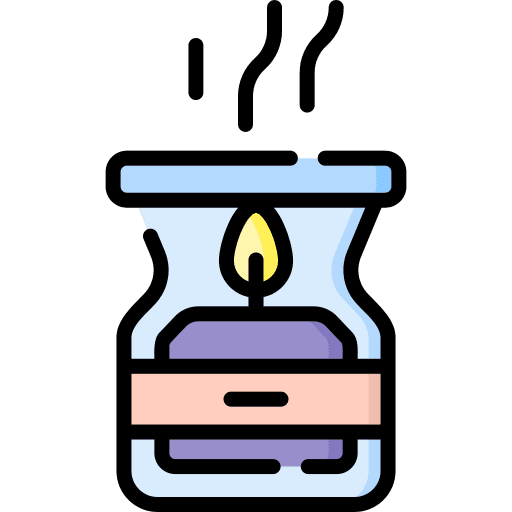 Scented candle wellness relax scented candle icon