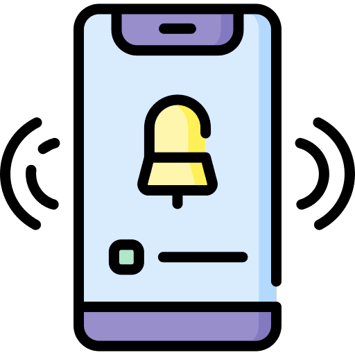 Alarm clock cellphone smartphone timer icon