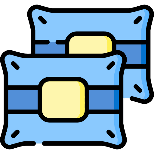 Bed pillows sleeping bed pillows bedroom icon