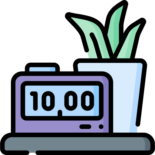 Digital clock digital bedside midnight icon