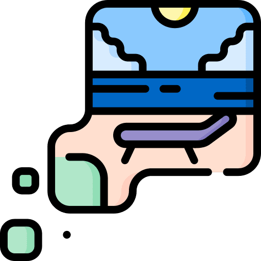 Dreaming bedtime nighttime vacations icon