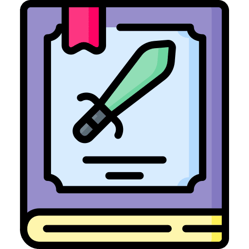 Book knight kingdom medieval icon