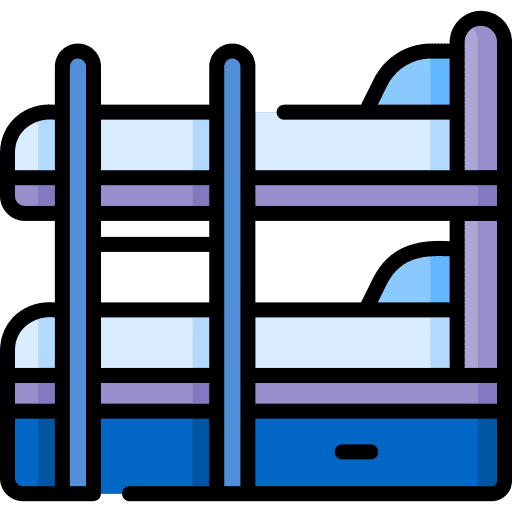 Bunk bed bedroom rest bunk bed icon