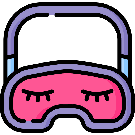 Eye mask sleep wellness sleeping icon