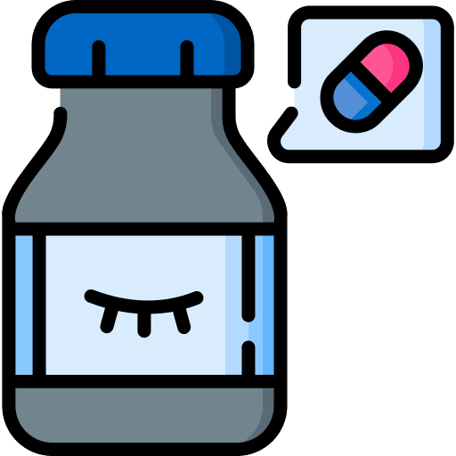 Sleeping pills sleepy healthcare and medical zzz icon