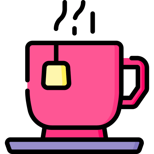 Tea mug saucer hot drink drink icon