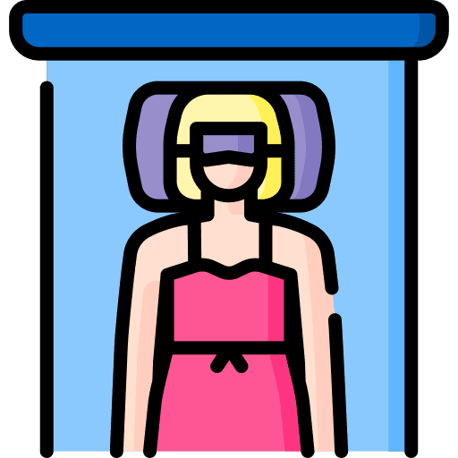 Woman lying resting wellness icon