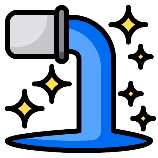 Clean sewer sewage factory icon