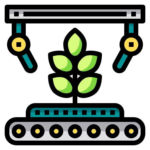 Production ecology and environment industry smart farm icon