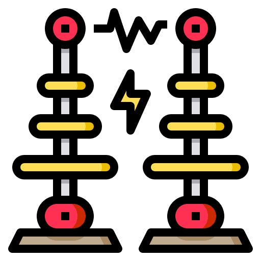 Tesla coil tesla coil transformer power icon