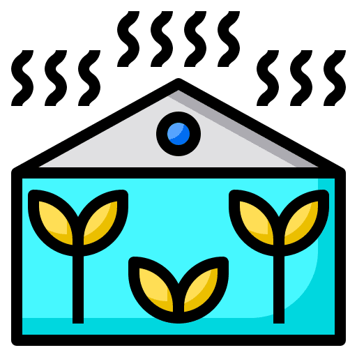 Greenhouse botanical greenhouse smart farm icon