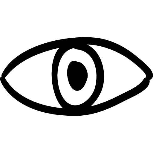 Eye education hand drawn eye icon