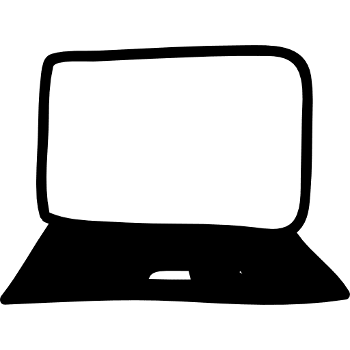 Laptop hand drawn tool laptops tool hand drawn icon