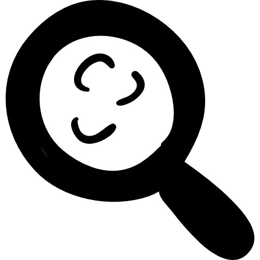 Magnifier hand drawn searching tool hand drawn magnifier searching icon