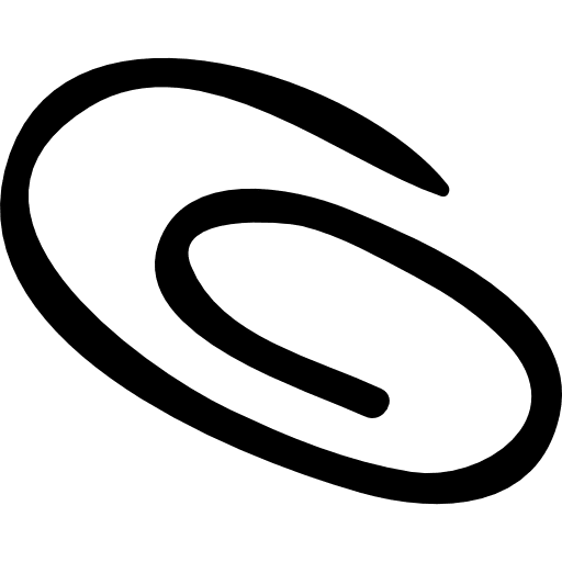 Paperclip hand drawn tool tool paperclip education icon