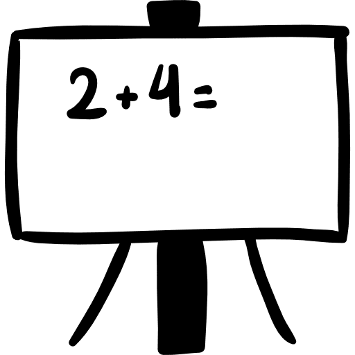 Whiteboard hand drawn teaching tool whiteboard tool teaching icon