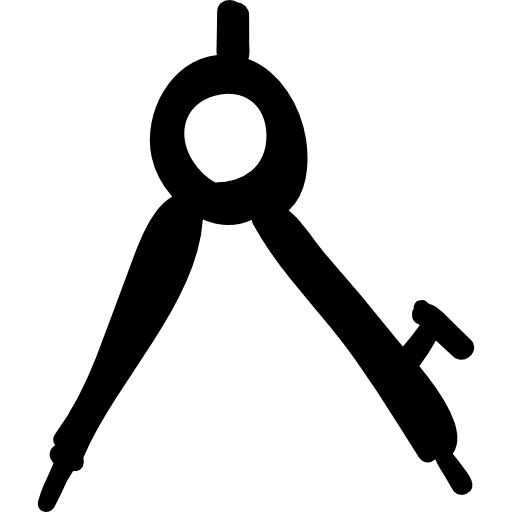 Drawing compass hand drawn tool tools tool hand drawn icon