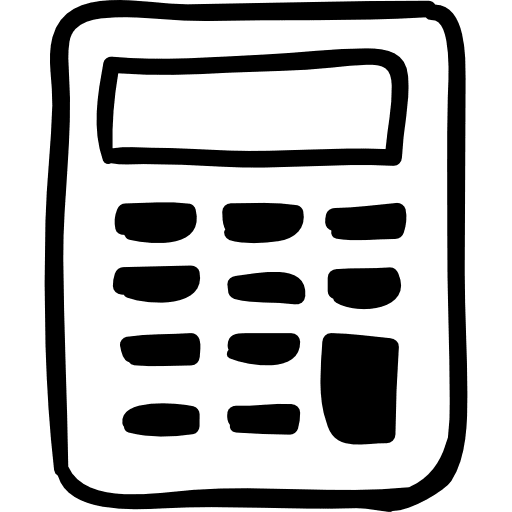 Calculator hand drawn calculator education calculators icon