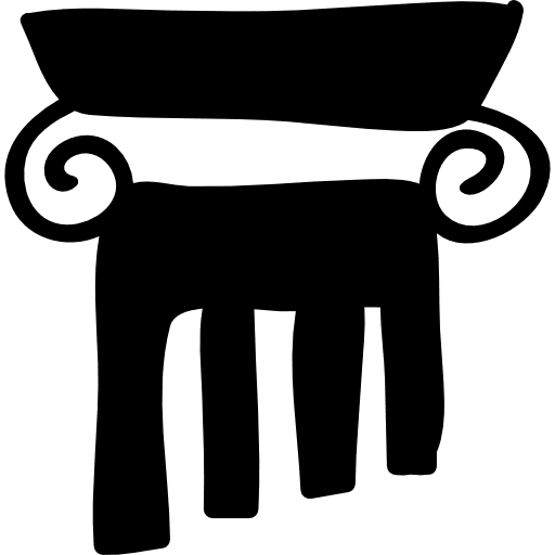 Antique column antique column education icon