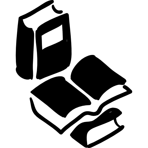 Books hand drawn educational tools books hand drawn education icon