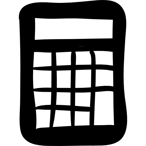 Calculator hand drawn tool tool hand drawn education icon