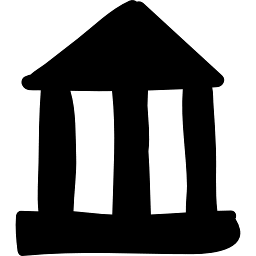 University antique building shape buildings antique building icon