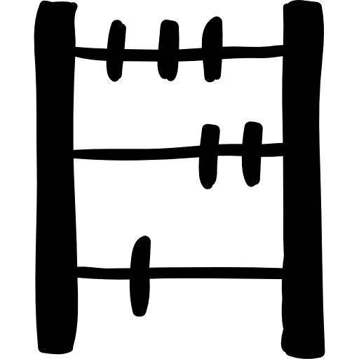 Abacus hand drawn tool hand drawn maths abacus icon
