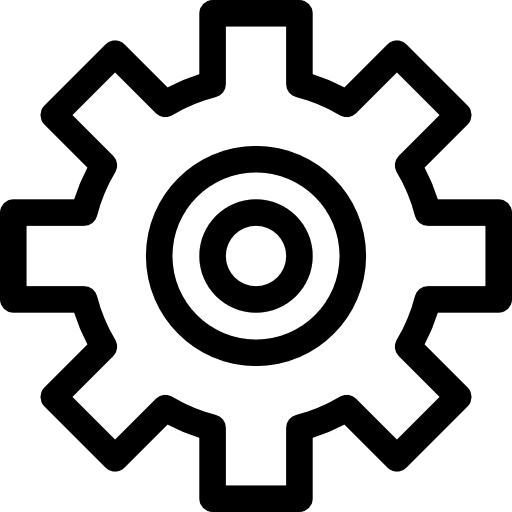 Engineering faculty working gear repair icon