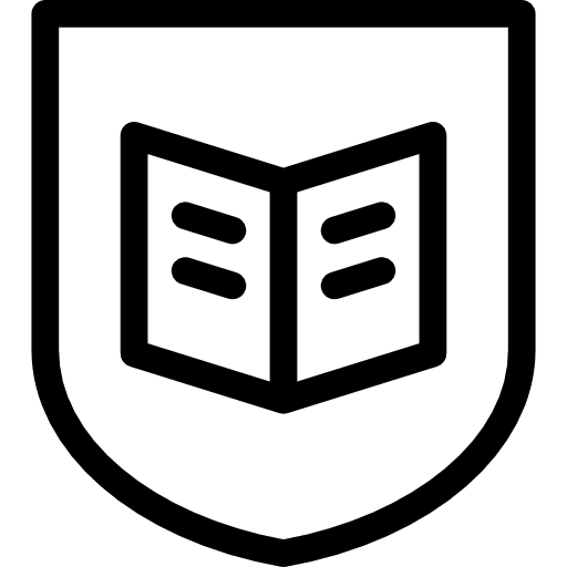 Faculty shield studying study ebook icon