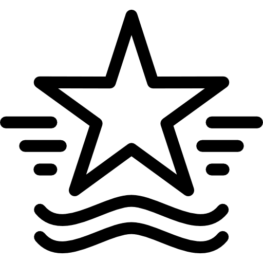 Military faculty stars chevron education icon