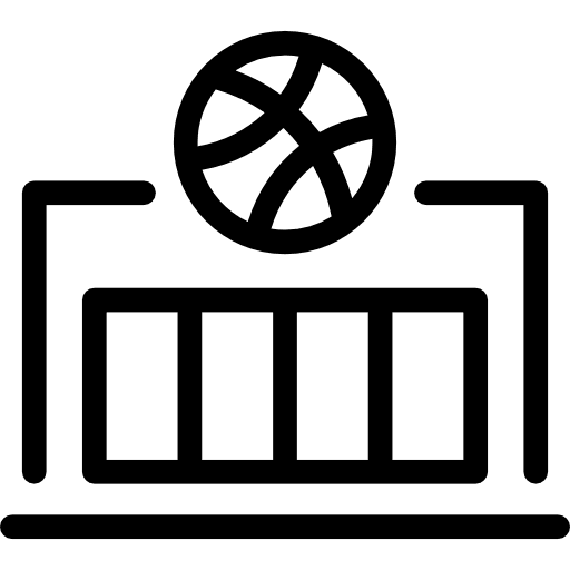 Sport centre sports ball stadium center icon