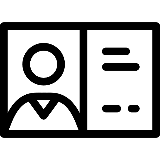 Student id identity technology profile icon