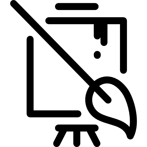 Art faculty painting artistic university icon