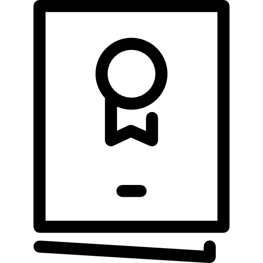 College diploma diplomas university education icon