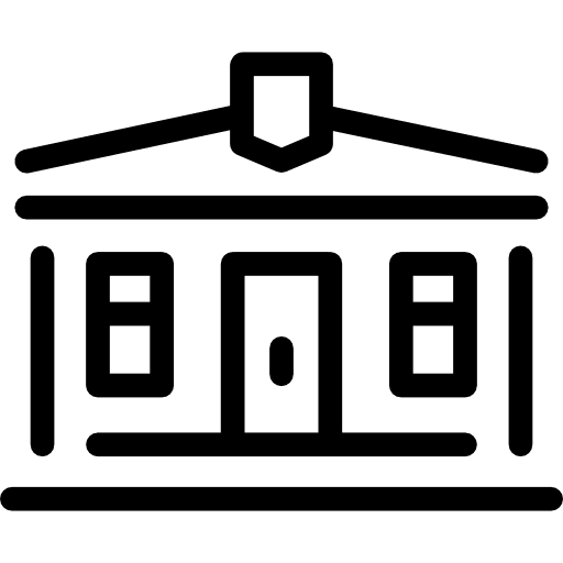 Student hostel home students buildings icon