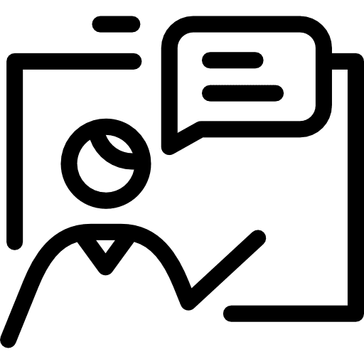 Teaching exam teacher blackboard icon